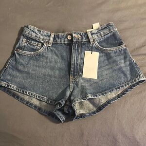 Zara Denim Blue Women's Shorts